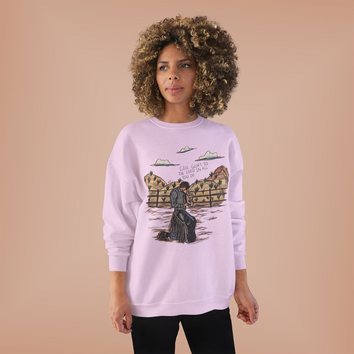 Give glory to the Lord crewneck