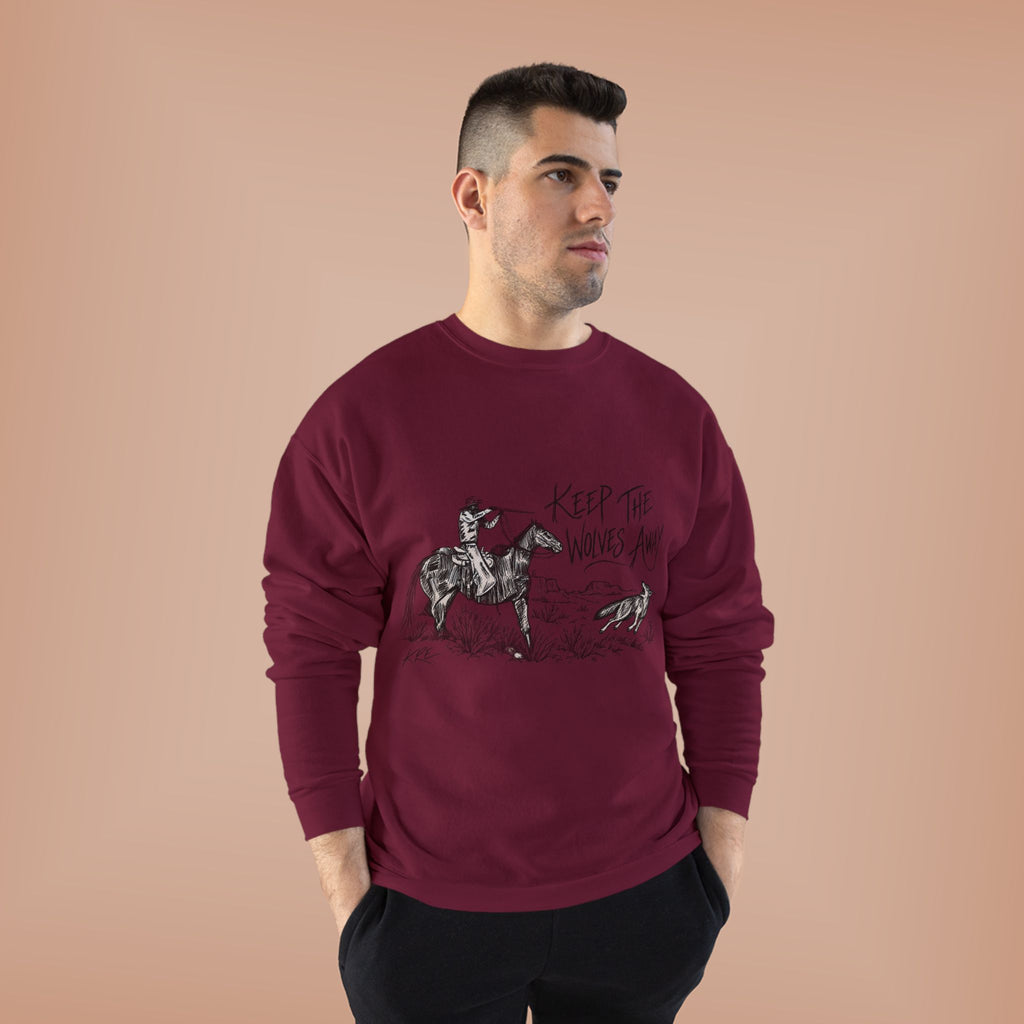 Keep the wolves away crewneck