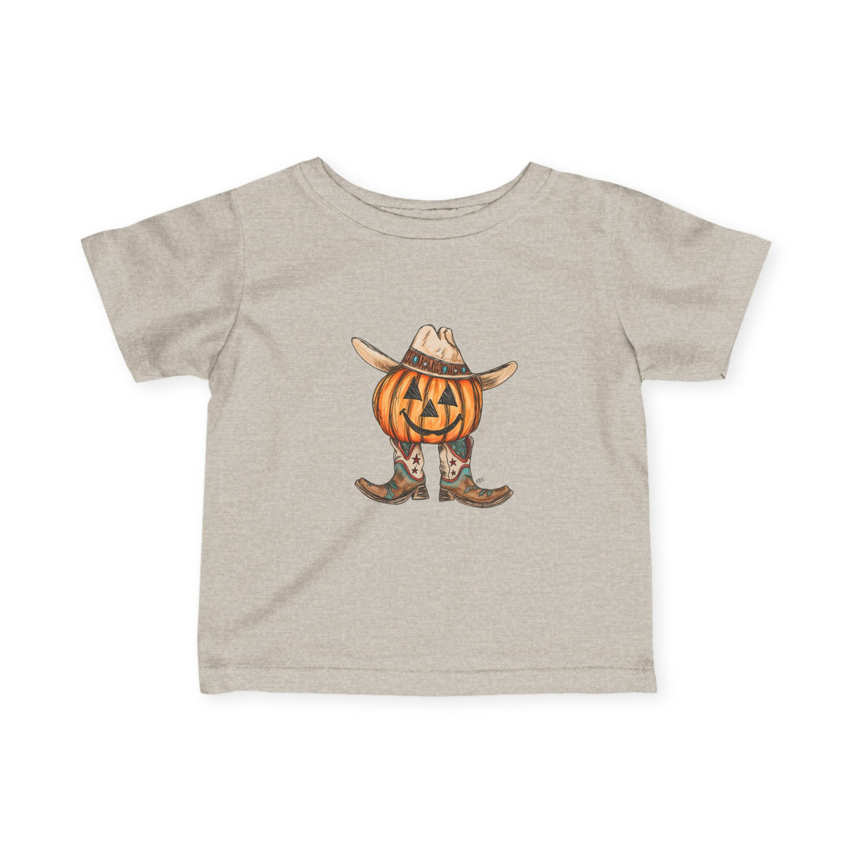 Cowboy pumpkin toddler shirt