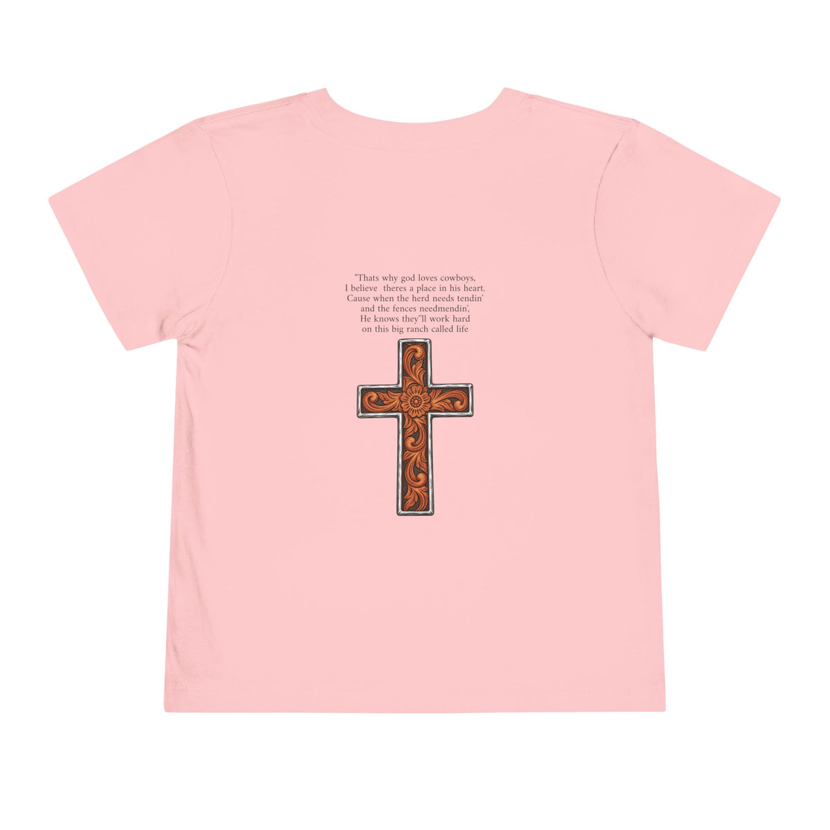 Cowboy of god Toddler Short Sleeve Tee