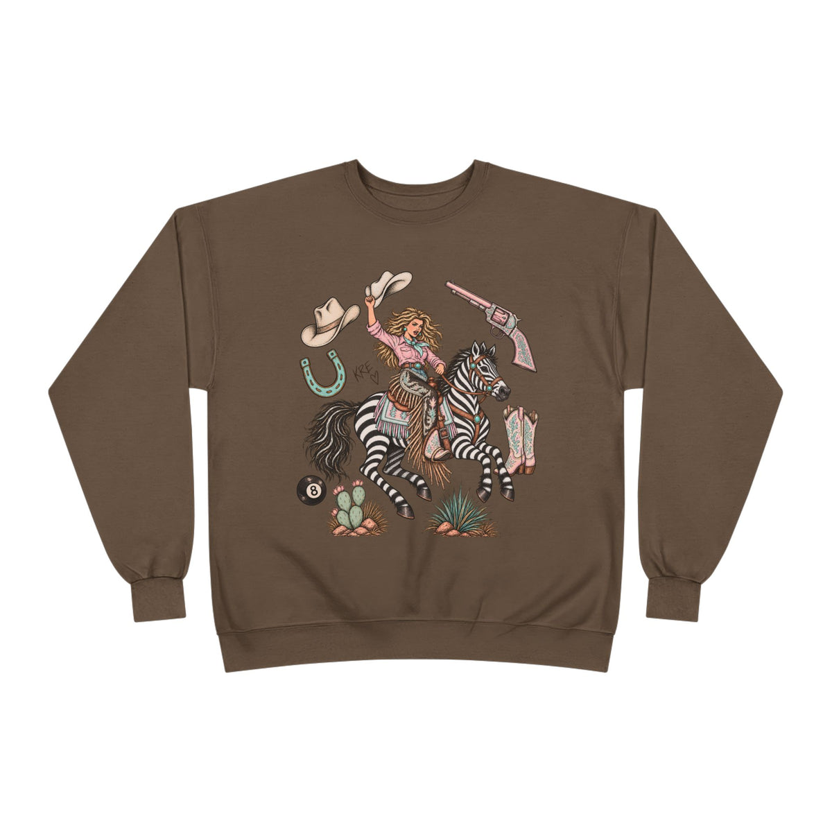 Zebra girl crewneck