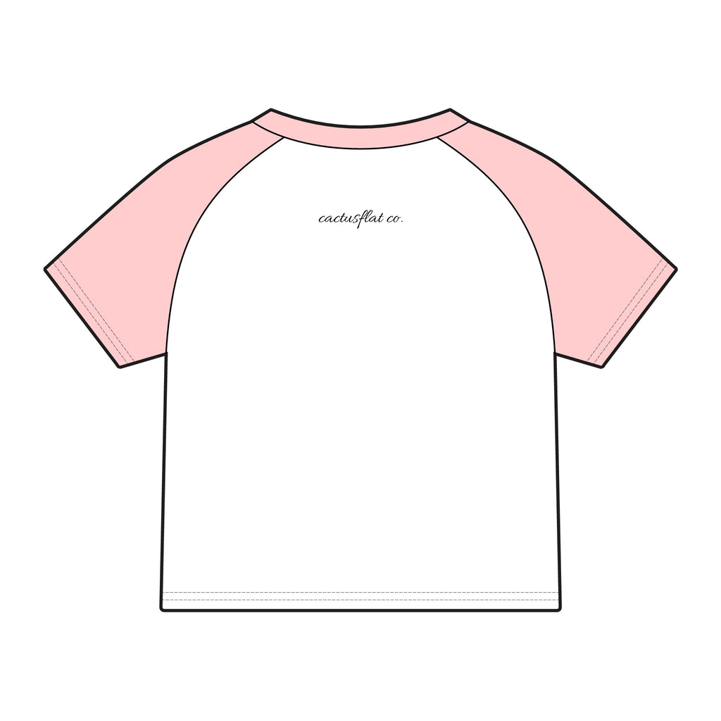 Distorted cowboy Women's Micro Rib Raglan Baby Tee