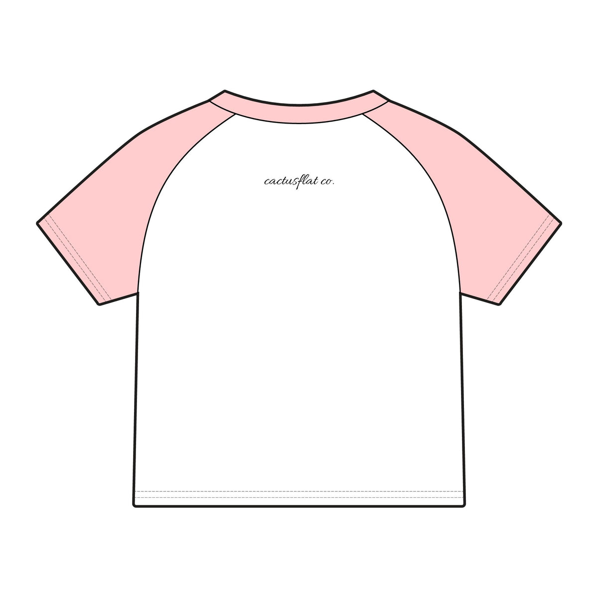 Distorted cowboy Women's Micro Rib Raglan Baby Tee