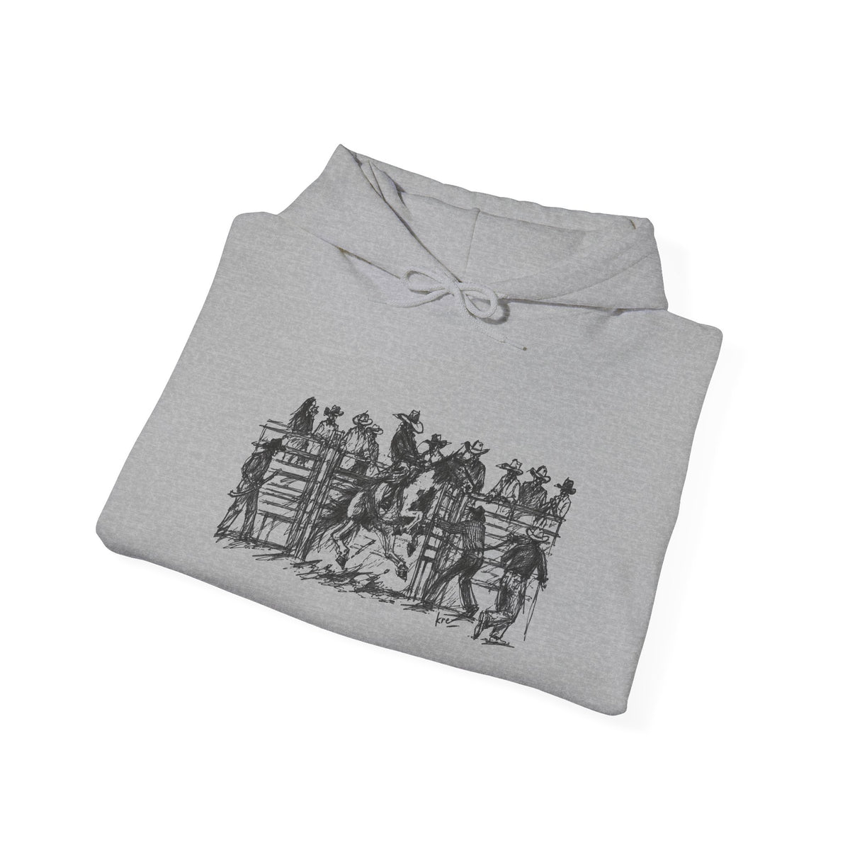 Bronc rider hoodie