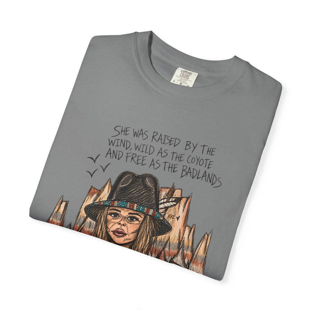 She was as free as the badlands T-shirt