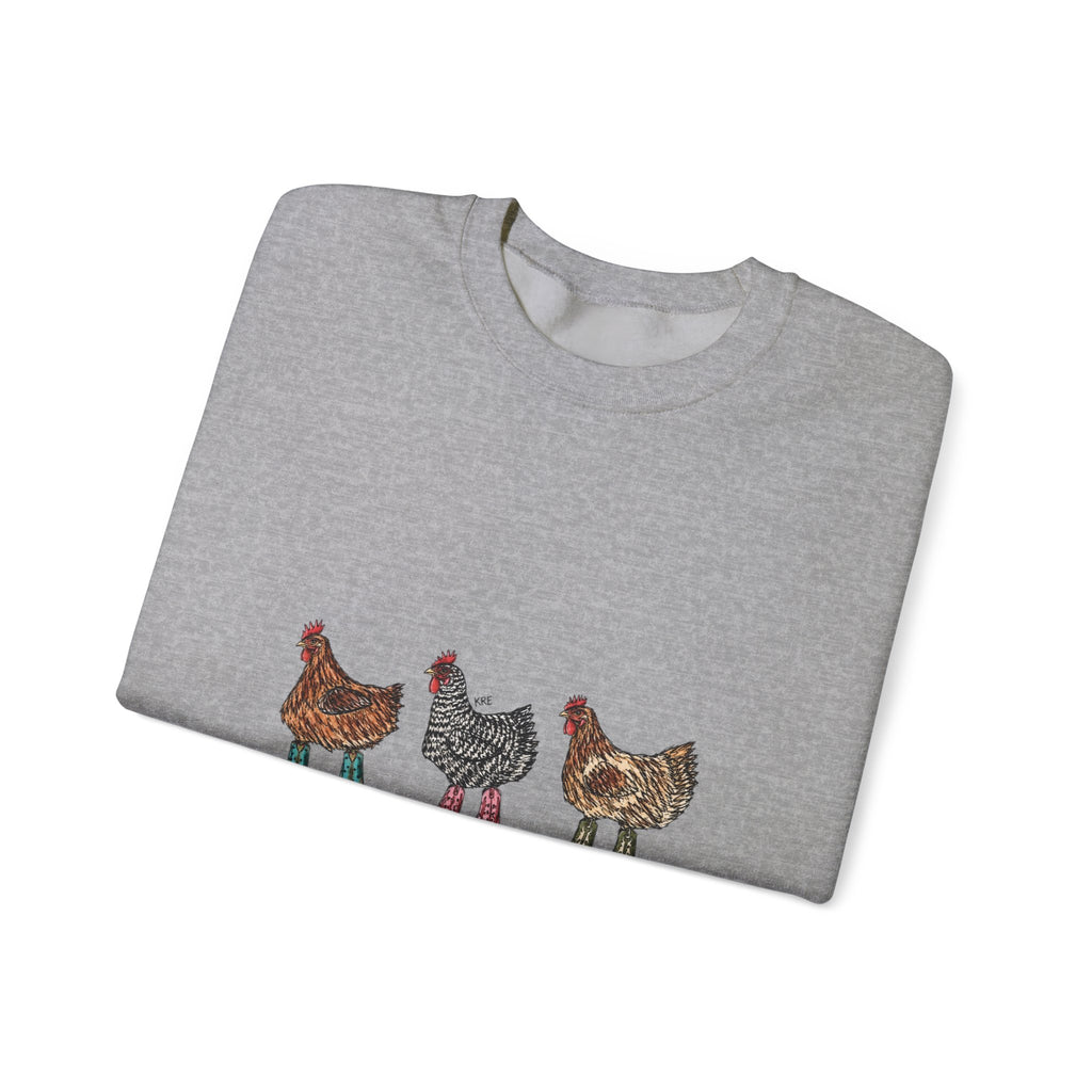 Cowboy chickens crewneck
