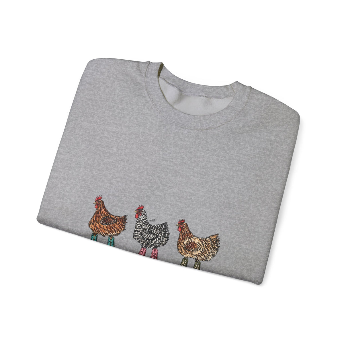 Cowboy chickens crewneck