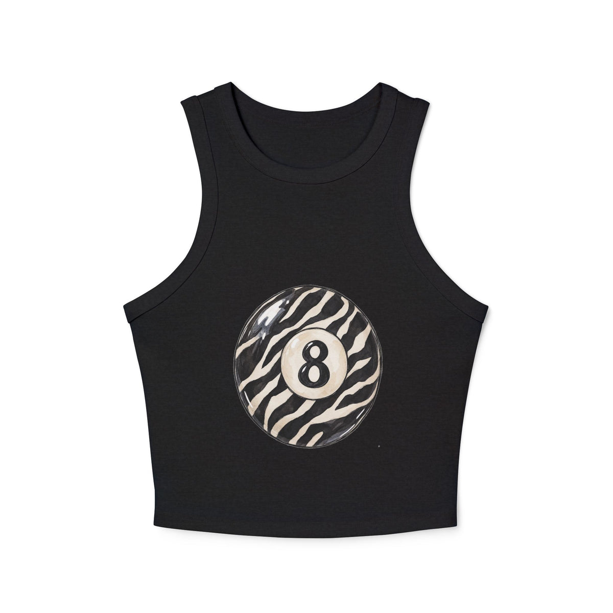 Lucky 8 Women's Micro Rib Racer Tank Top