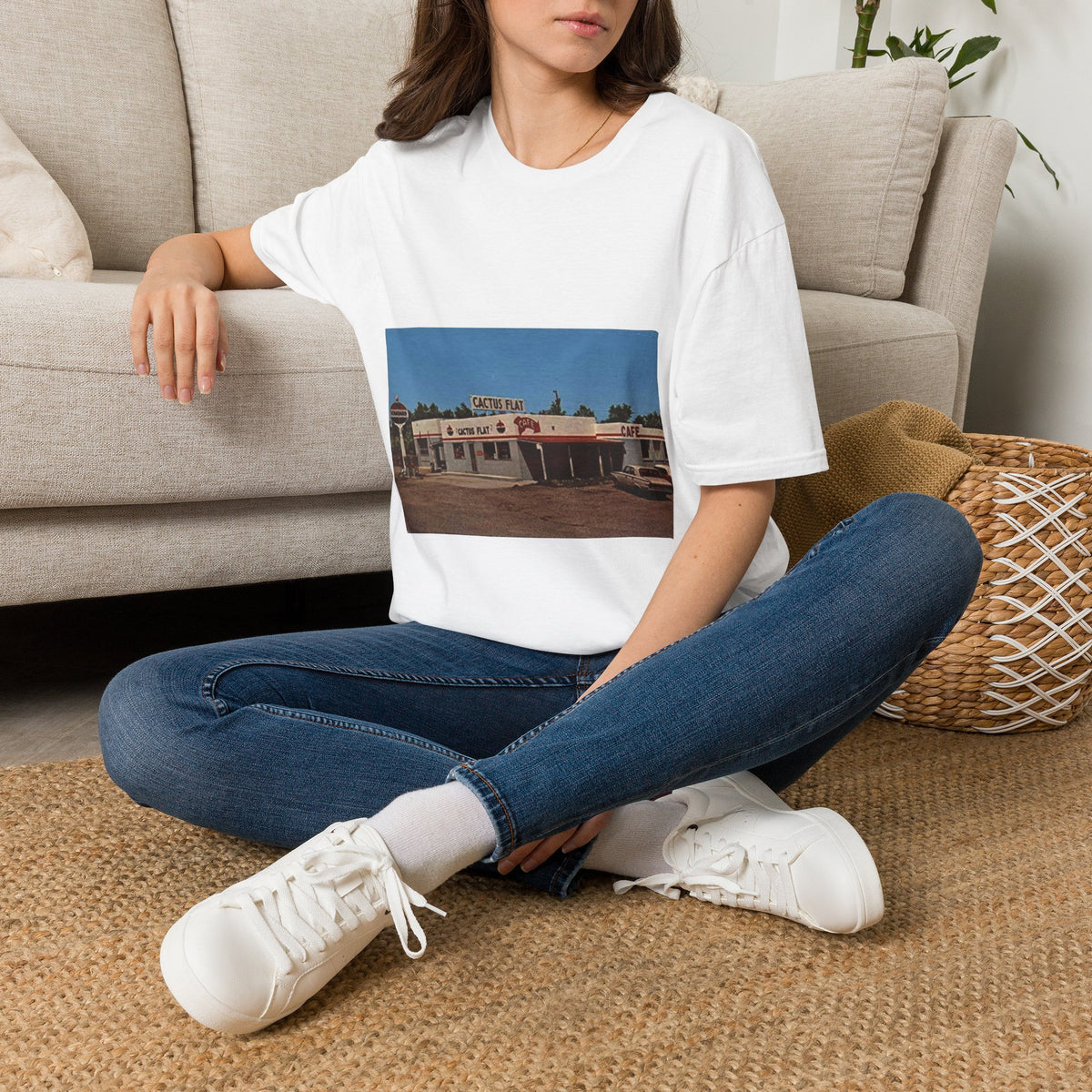 Vintage cactus flat  T-Shirt