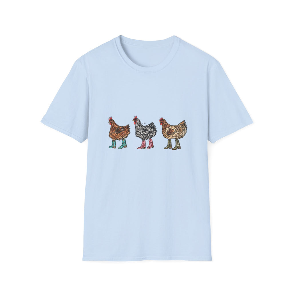 Cowboy chickens T-shirt