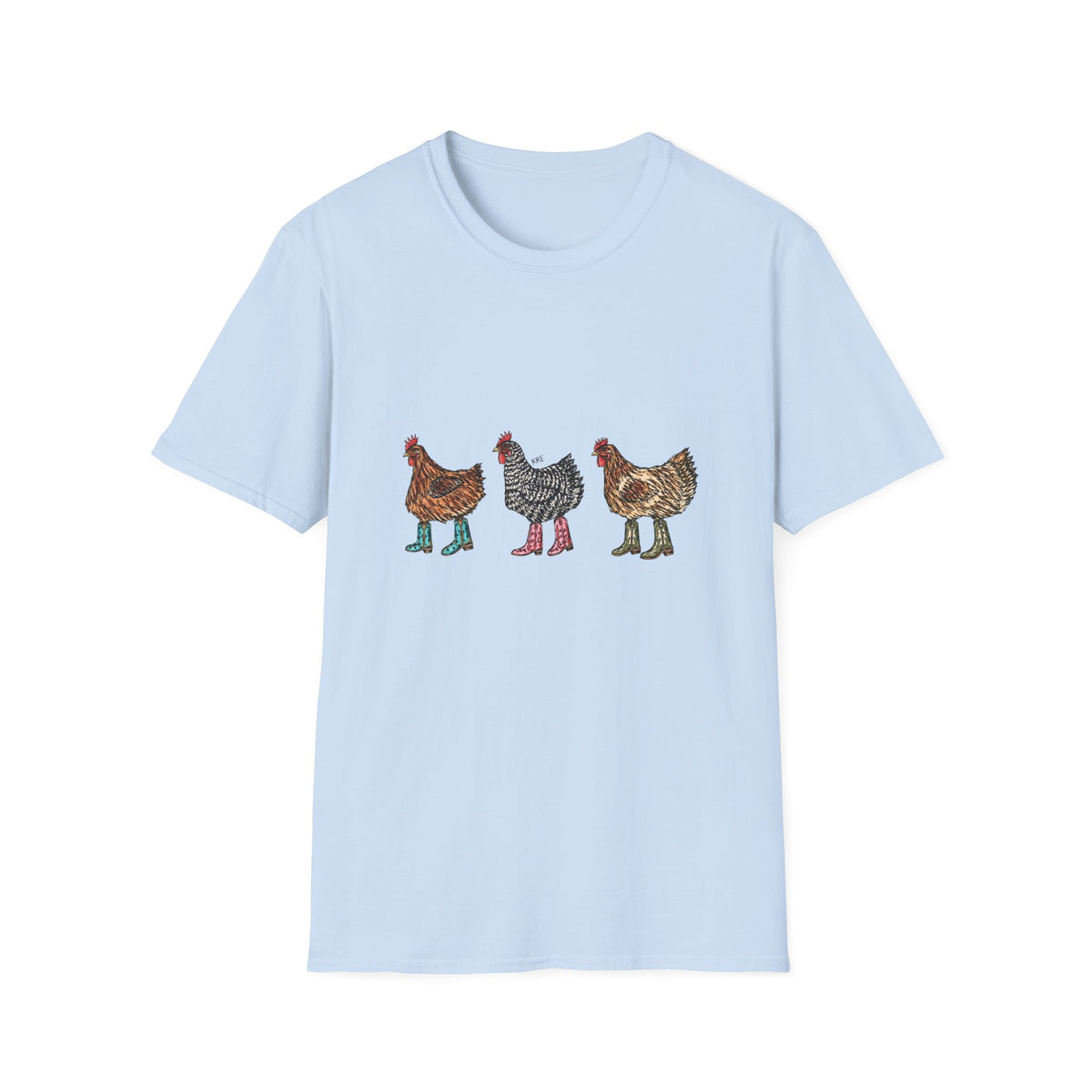 Cowboy chickens T-shirt