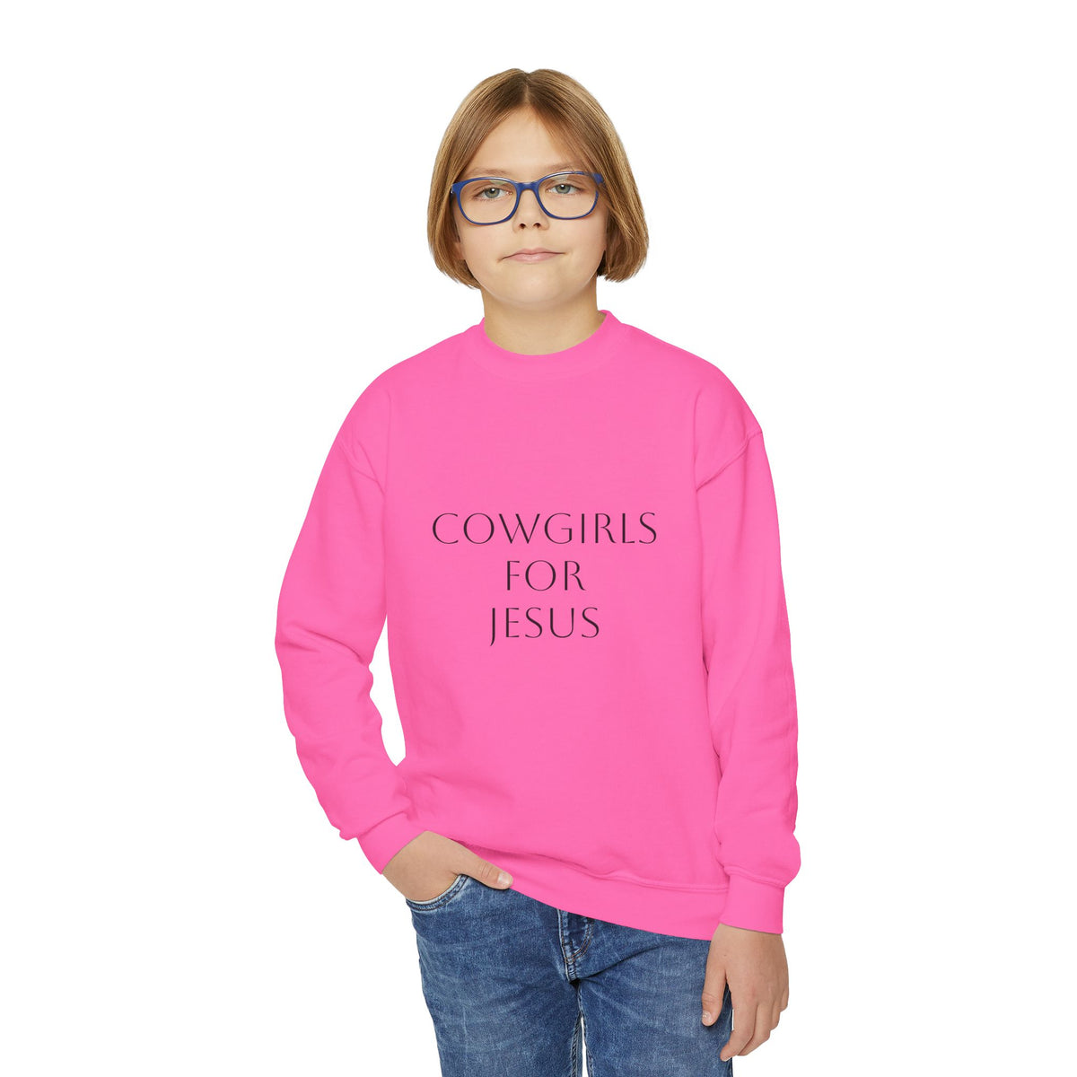 Cowgirls for Jesus Youth Crewneck Sweatshirt