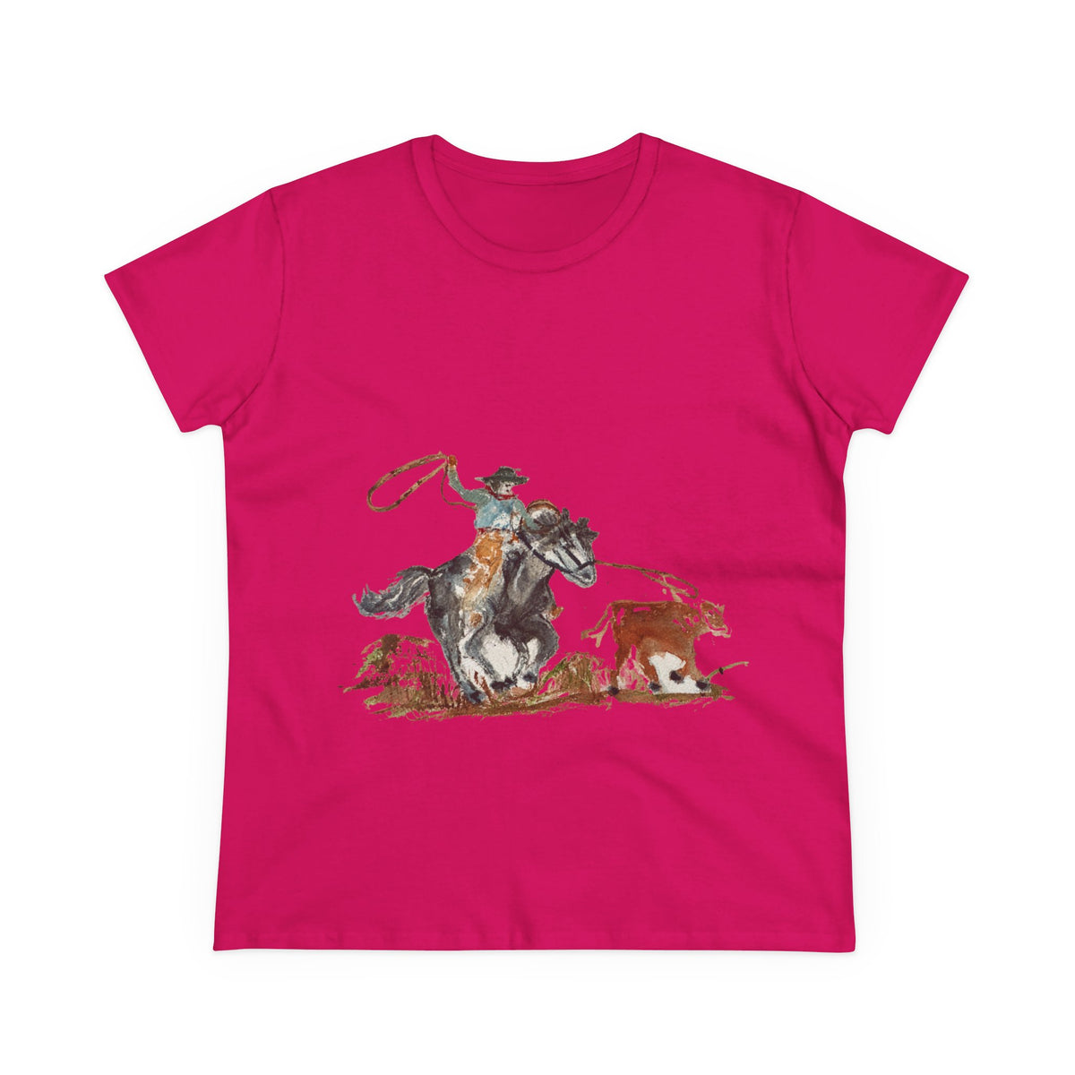 Roper cotton tee watercolor Paula Emry-burtt