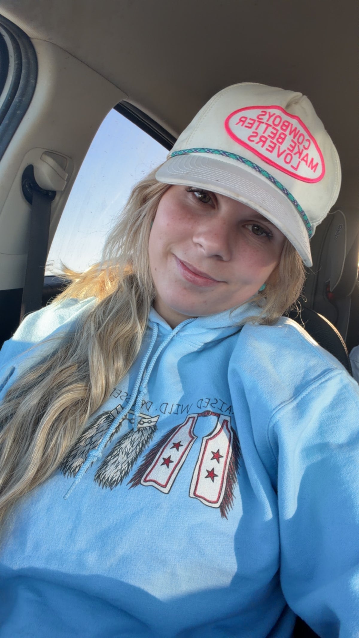 Raised wild dressed western Hooded Sweatshirt