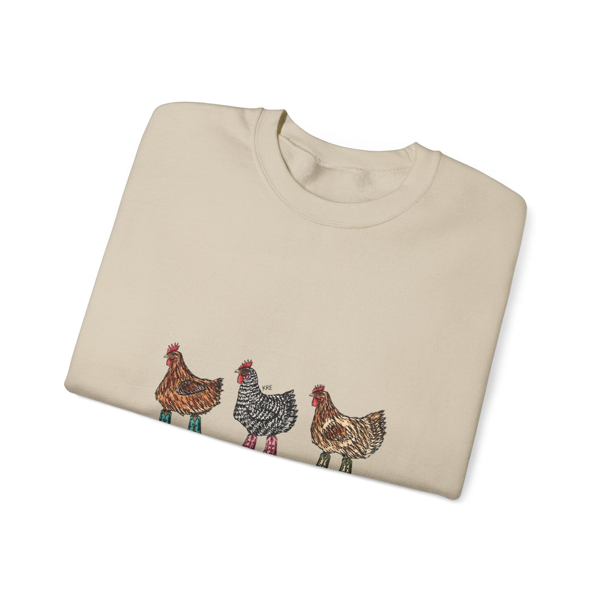Cowboy chickens crewneck