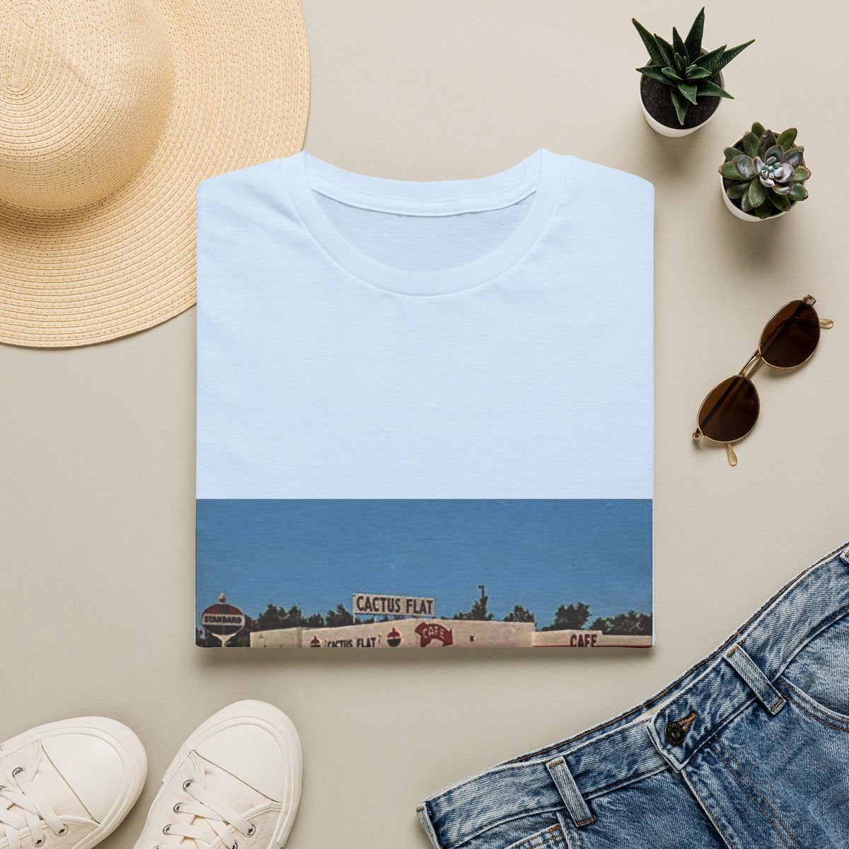 Vintage cactus flat  T-Shirt
