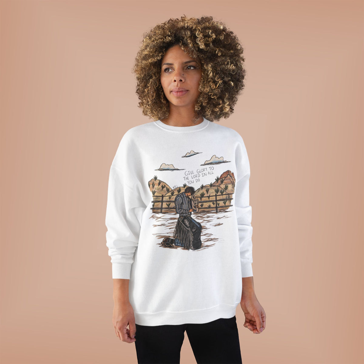 Give glory to the Lord crewneck