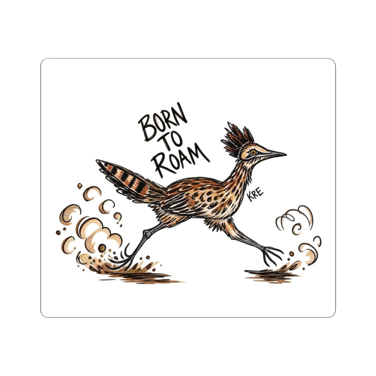 Born to roam road runner sticker