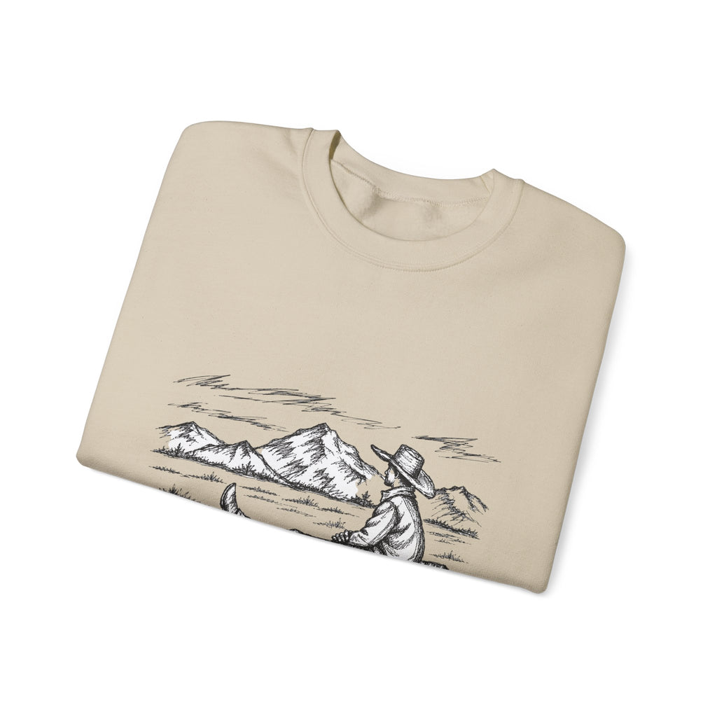 Western solitude crewneck