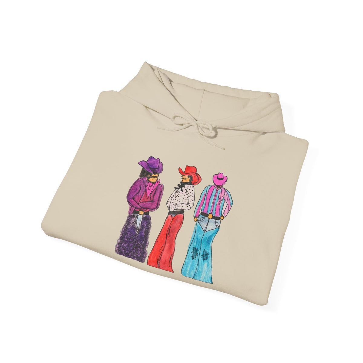 Retro cowboys hoodie