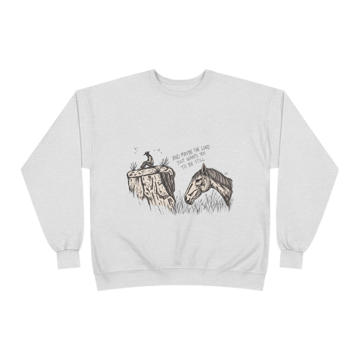 In the stillness crewneck