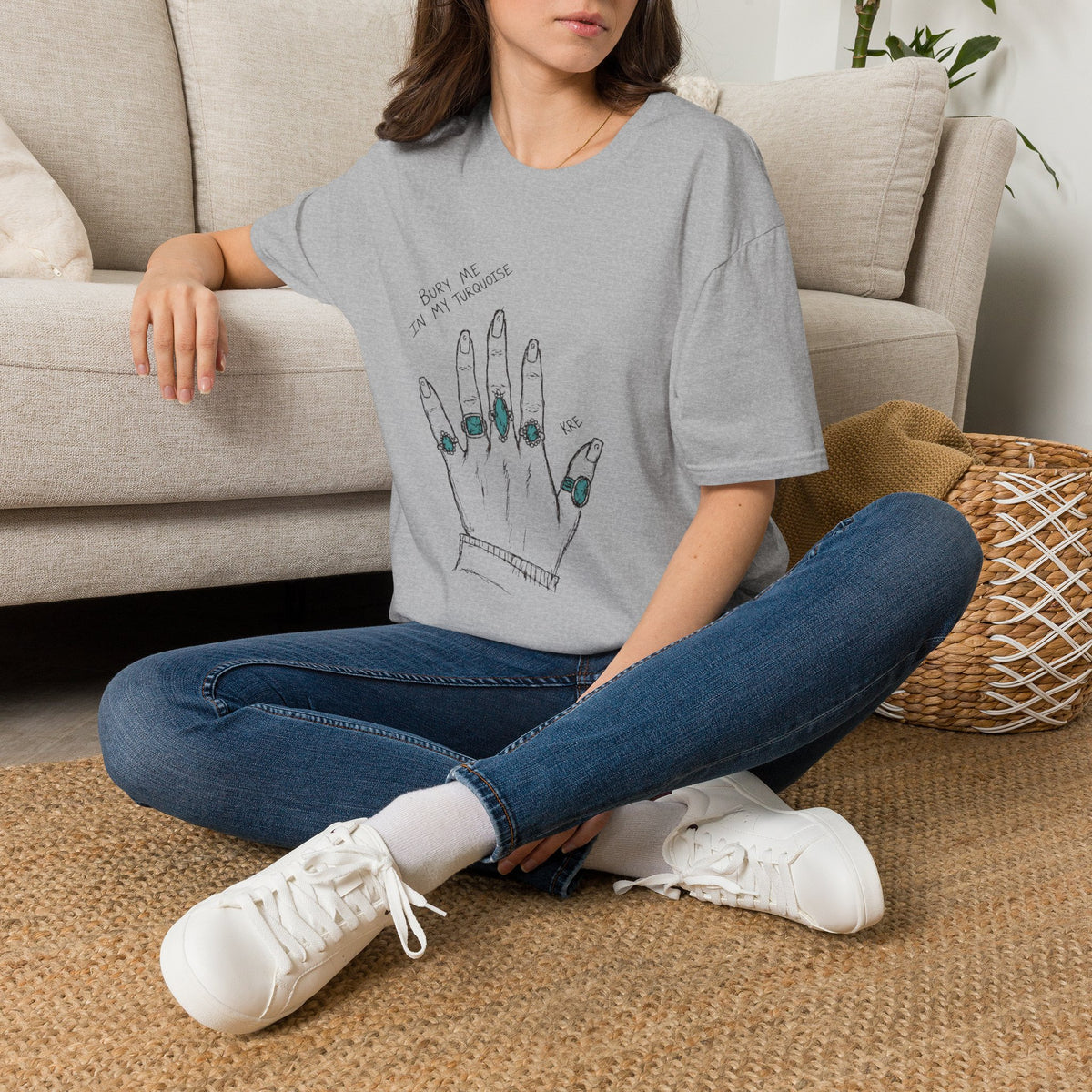 Bury me in my turquoise T-shirt