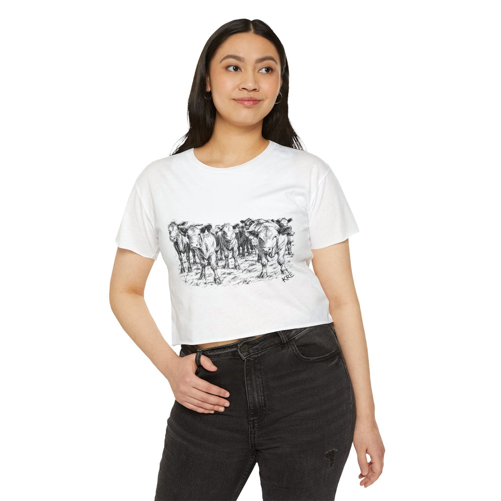 Among the herd crop top