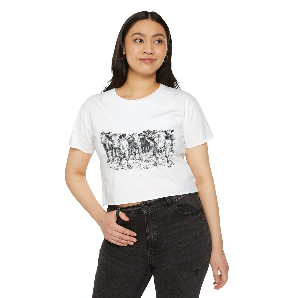 Among the herd crop top