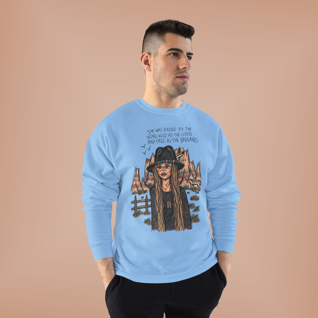She was as free as the badlands crewneck