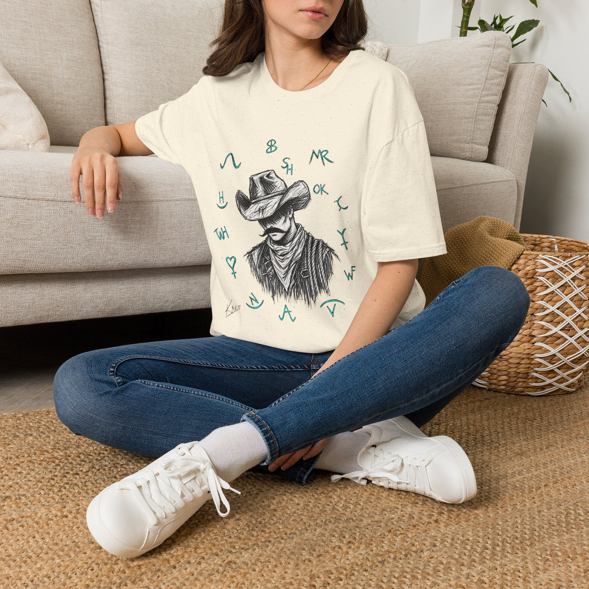 Branded cowboy T-shirt