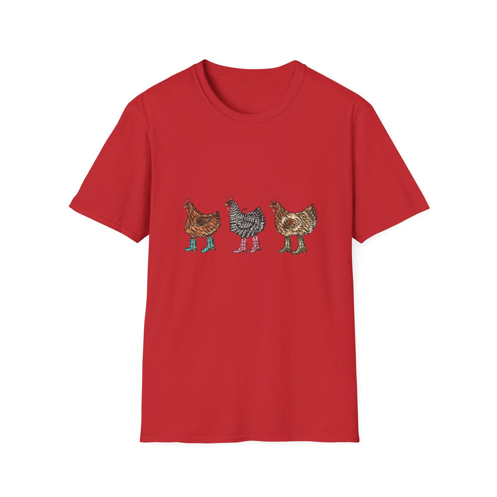 Cowboy chickens T-shirt