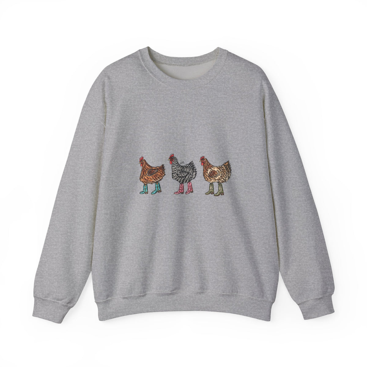 Cowboy chickens crewneck