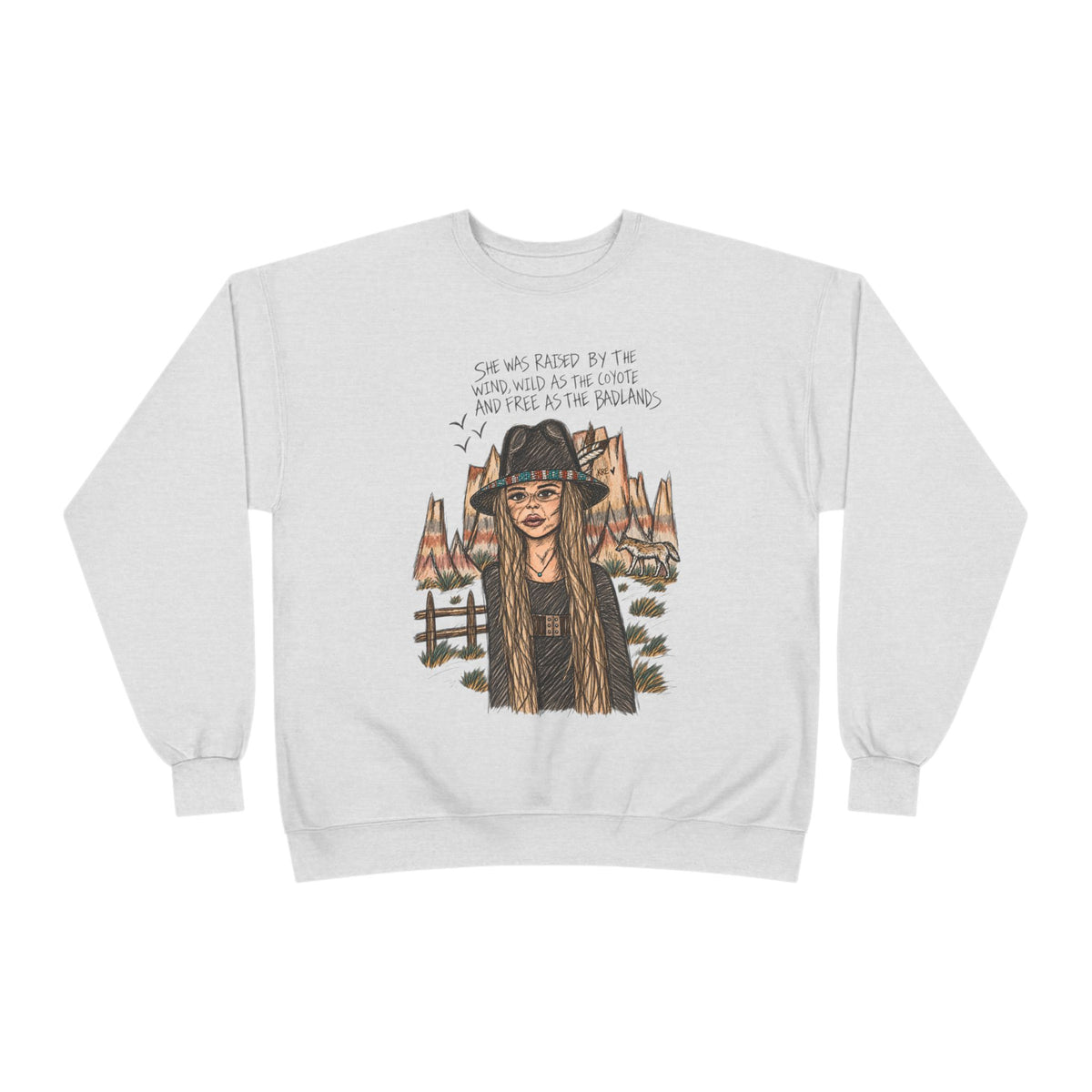 She was as free as the badlands crewneck