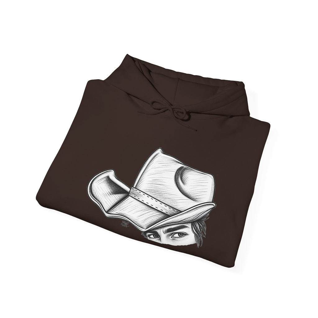 Hidden behind the brim Hooded Sweatshirt