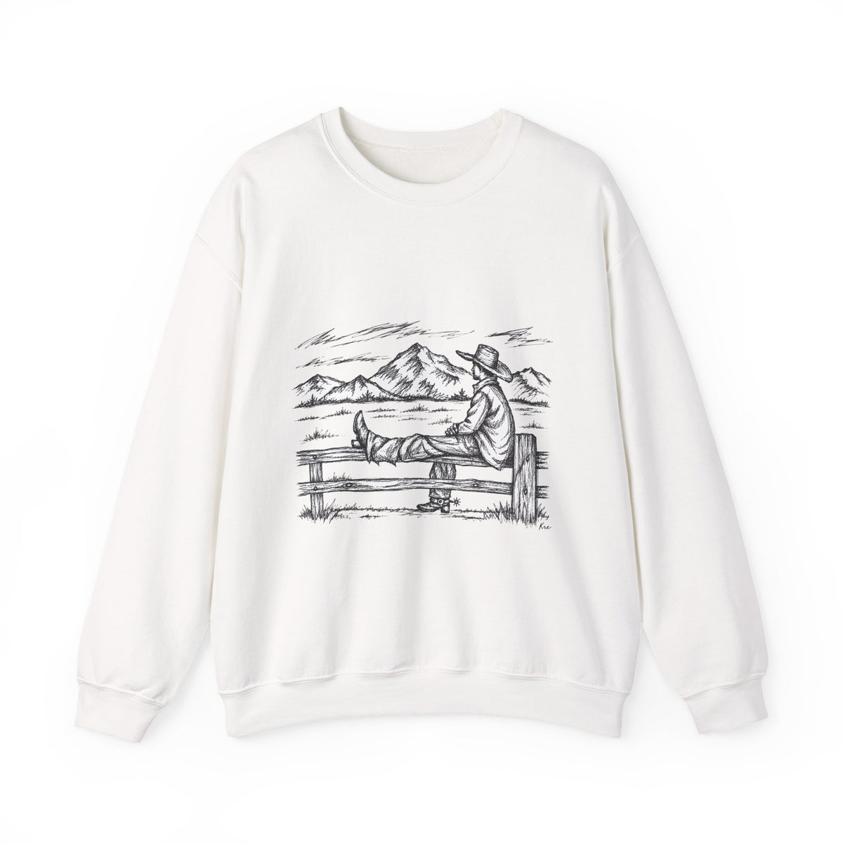 Western solitude crewneck