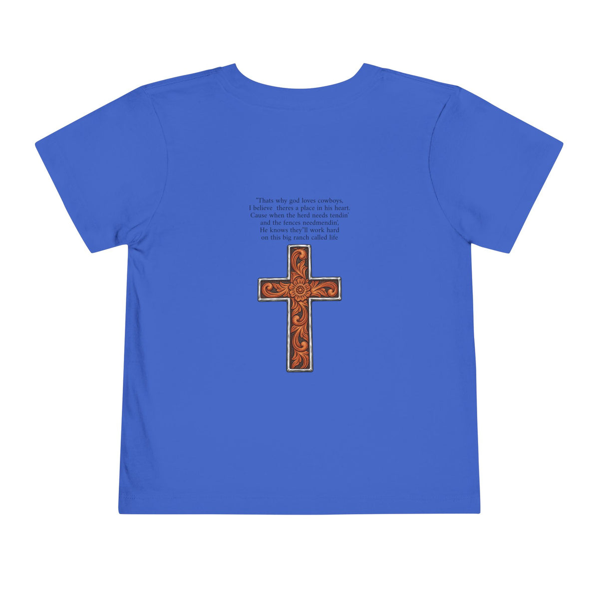 Cowboy of god Toddler Short Sleeve Tee