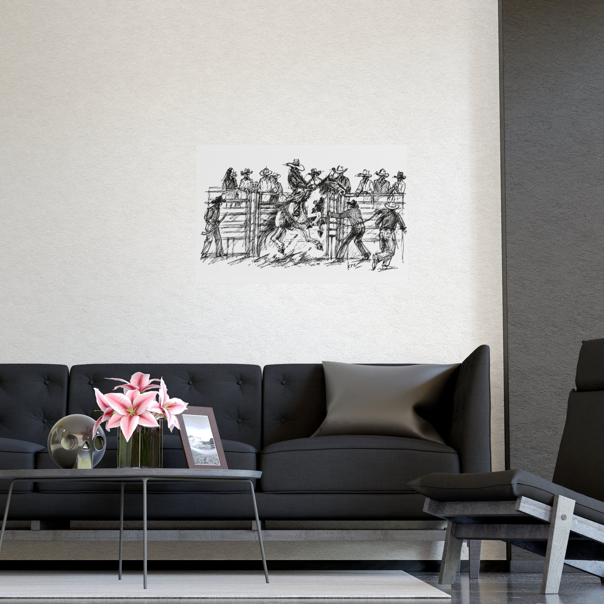 Bronc rider poster