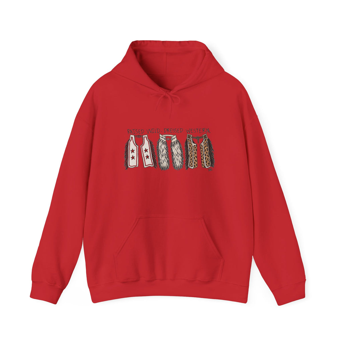 Raised wild dressed western Hooded Sweatshirt