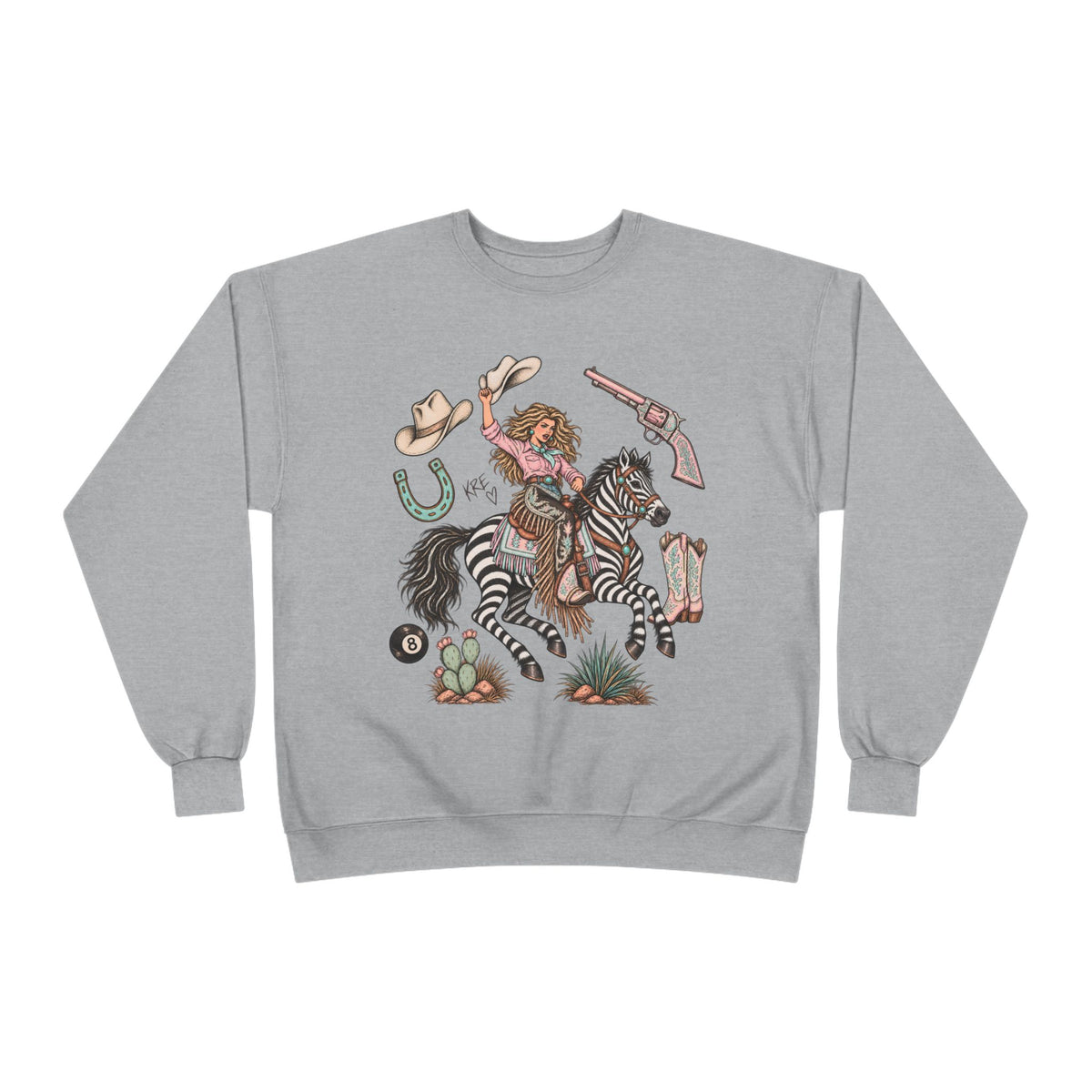Zebra girl crewneck
