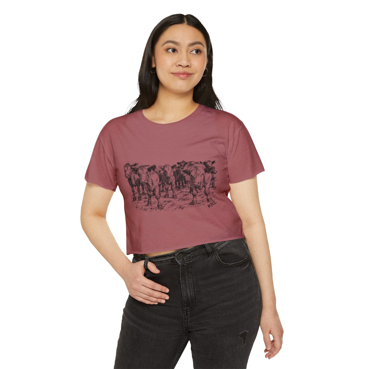 Among the herd crop top