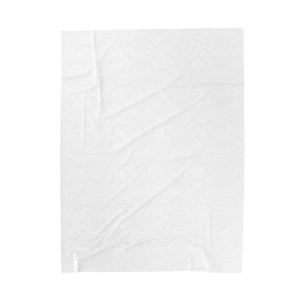 Velveteen Plush Blanket — Western Cowgirl Doodle Throw ("Better Late Than Never")