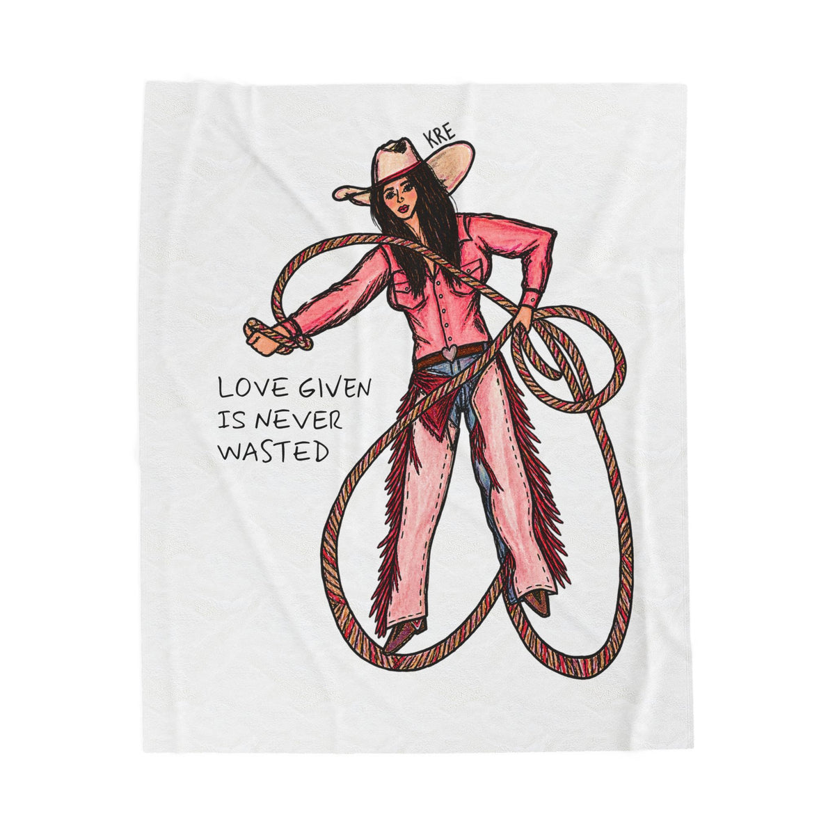 Love Given Is Never Wasted —Velveteen Plush Blanket