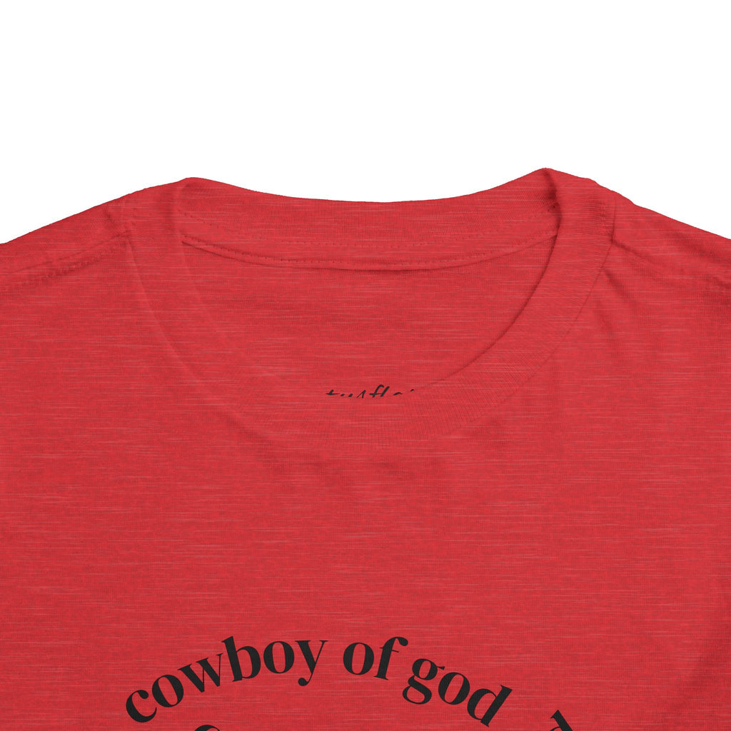 Cowboy of god Toddler Short Sleeve Tee