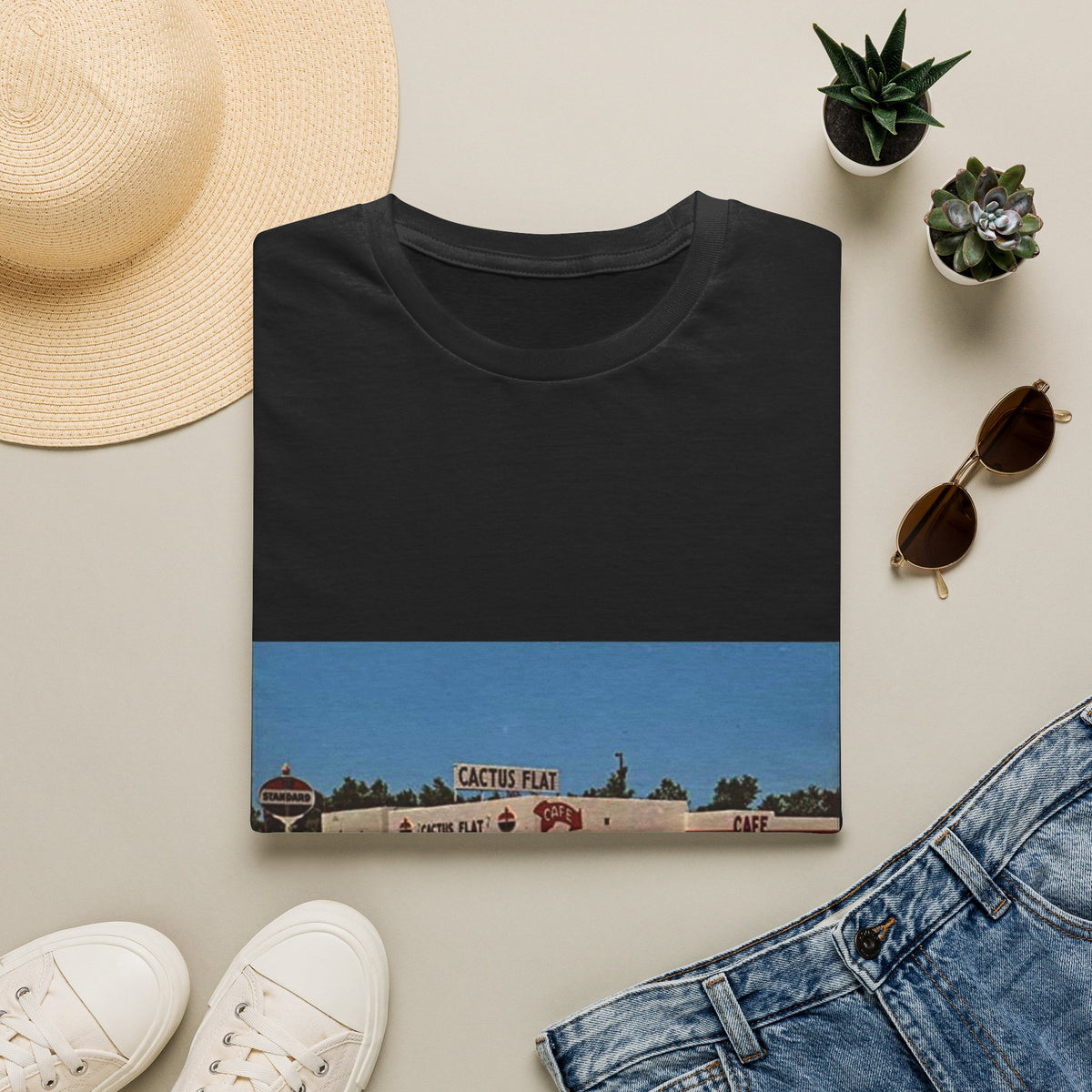 Vintage cactus flat  T-Shirt