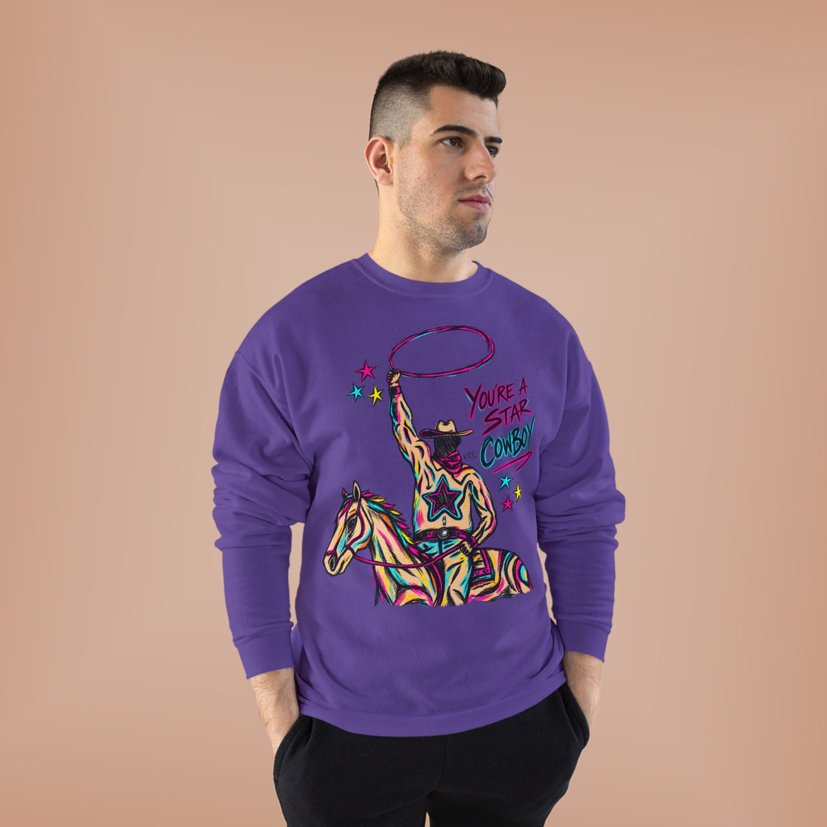 Star cowboy crewneck