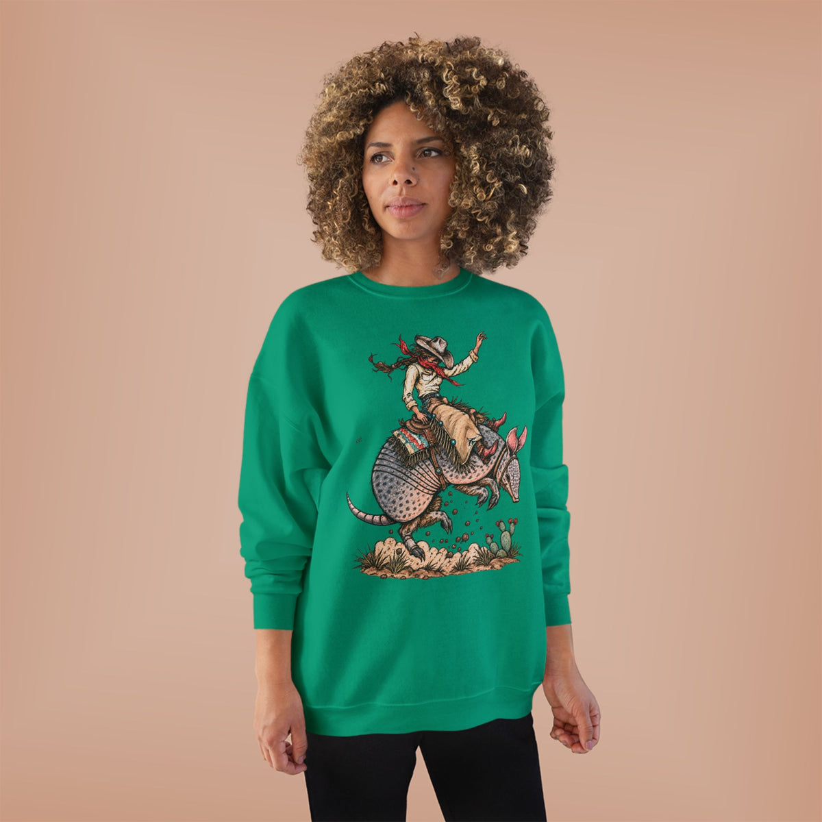 Buckin dillo crewneck