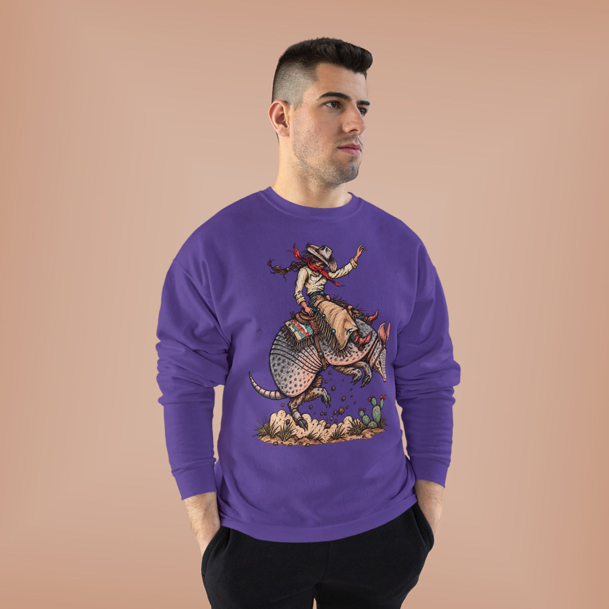 Buckin dillo crewneck