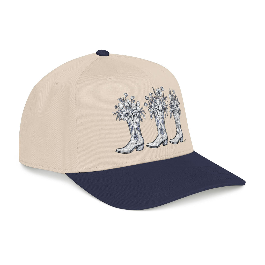 Wild boots and wild flowers Baseball Cap embroidered