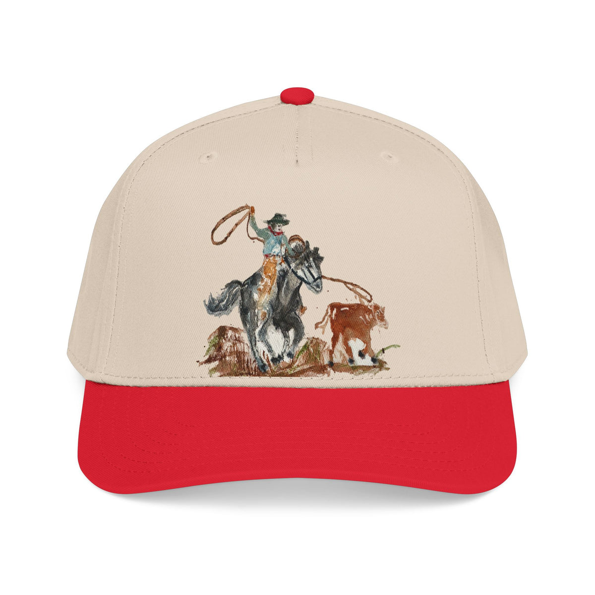 Roper watercolor baseball cap by Paula Emry-burtt