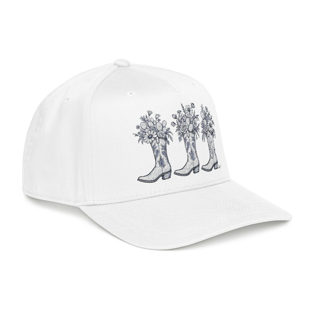 Wild boots and wild flowers Baseball Cap embroidered